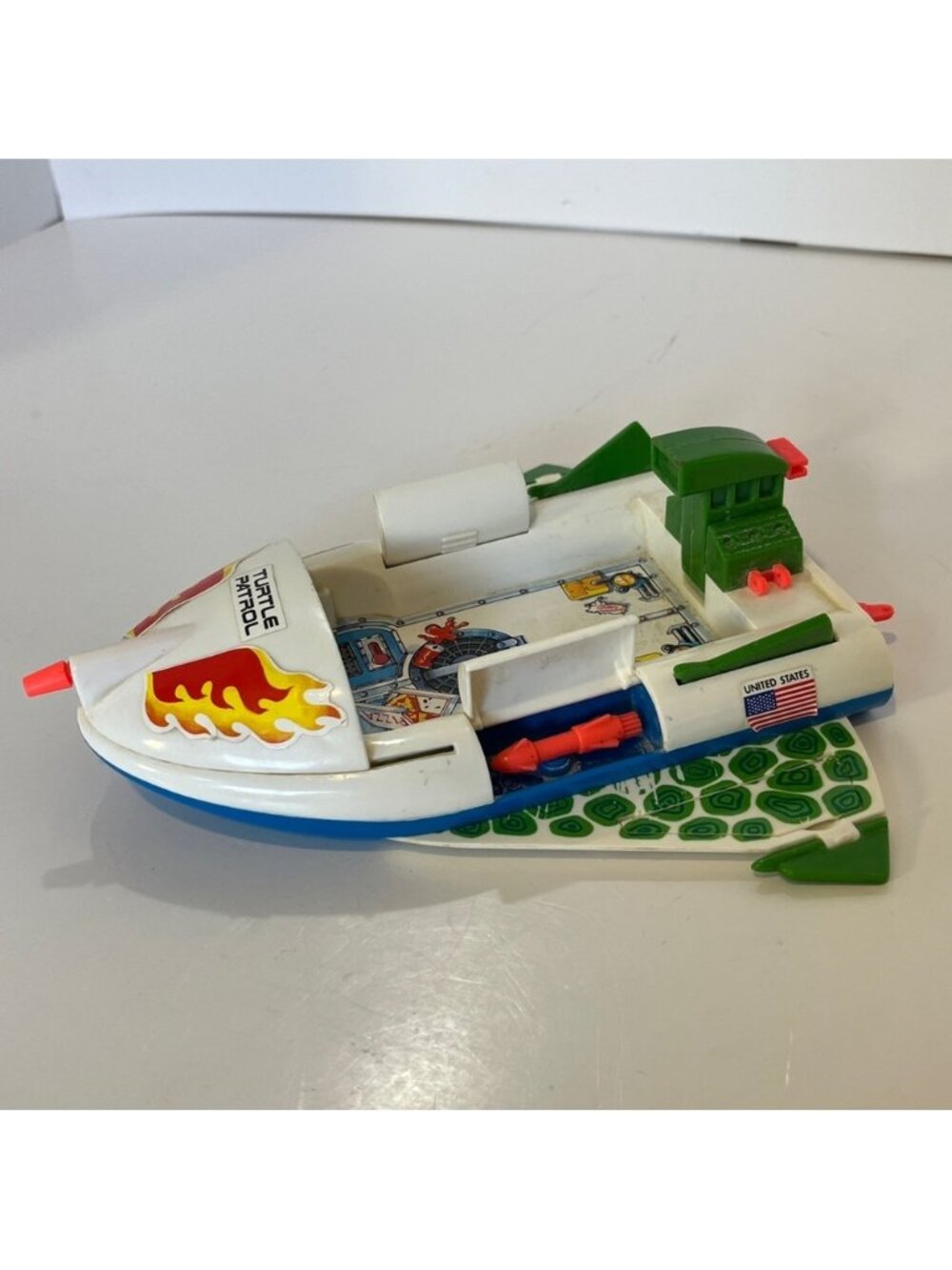 Vintage 1992 Teenage Mutant Ninja Turtles TMNT Muta-Raft Turtle Patrol Boat
